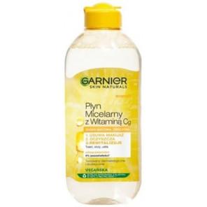 Garnier Skin Naturals, płyn micelarny z witaminą Cg, skóra matowa i zmęczona, 400 ml - zdjęcie produktu