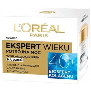 L’Oreal Paris Ekspert Wieku 40+, krem przeciwzmarszczkowy wygładzający na noc, 50 ml - zdjęcie produktu