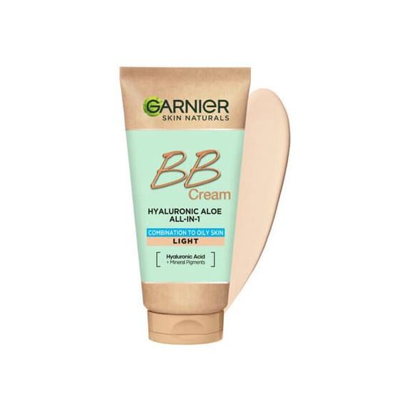 Garnier Hyaluronic Aloe All-In-1 BB Cream, nawilżający krem BB dla skóry tłustej i mieszanej, Jasny, 50 ml - zdjęcie produktu