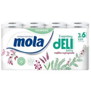 Mola Delikatna, papier toaletowy 3-warstwowy, 16 szt. - zdjęcie produktu