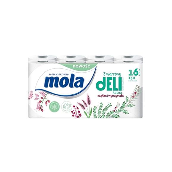 Mola Delikatna, papier toaletowy 3-warstwowy, 16 szt. - zdjęcie produktu