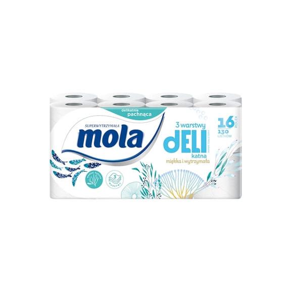 Mola Delikatna, papier toaletowy 3-warstwowy o morskim zapachu, 16 szt. - zdjęcie produktu