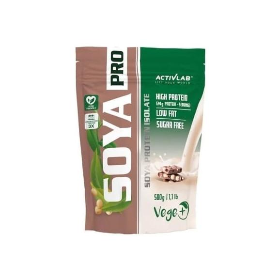 Activlab Soya Pro, wegańska odżywka białkowa, czekolada-orzech, 500 g - zdjęcie produktu