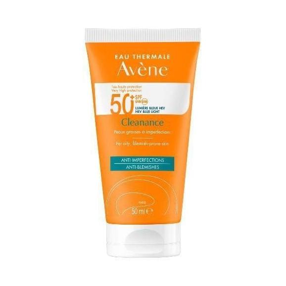 Avene Sun Cleanance, krem ochronny do twarzy, skóra wrażliwa, SPF 50+, 50 ml - zdjęcie produktu