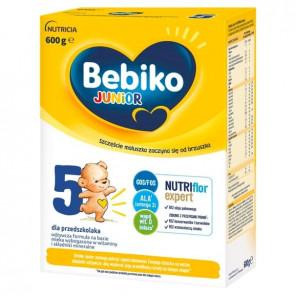Bebiko Junior 5, odżywcza formuła na bazie mleka dla dzieci powyżej 3. roku życia, 600 g - zdjęcie produktu