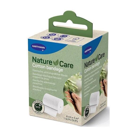 Hartmann Nature Care, bandaż opatrunkowy bawełniany, 6 cm x 5 m, 1szt. - zdjęcie produktu