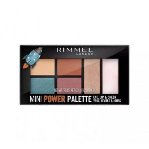 Rimmel London Mini Power Palette, paleta cieni do powiek, ust i twarzy, 004 Pioneer, 6,8 g - zdjęcie produktu