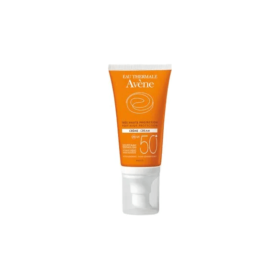 Avene Sun, krem ochronny do twarzy z kompleksem antyoksydacyjnym, skóra wrażliwa, SPF50 +, 50 ml - zdjęcie produktu