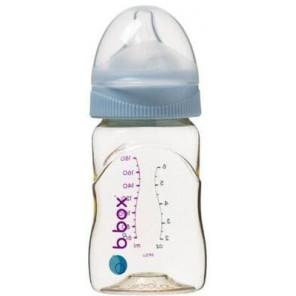 B.Box, butelka do karmienia niemowląt ze smoczkiem, błękitna, 180 ml - zdjęcie produktu