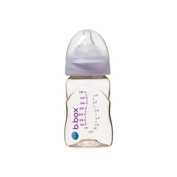 B.Box, butelka do karmienia niemowląt ze smoczkiem, piwonia, 180 ml - zdjęcie produktu