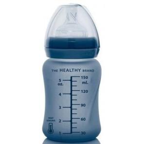 Everyday Baby, butelka szklana do karmienia, reagująca na temperaturę, rozmiar S, borówkowa, 150 ml - zdjęcie produktu
