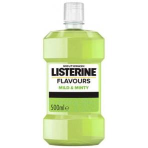 Listerine Flavours Mild & Minty, płyn do płukania jamy ustnej, 500 ml - zdjęcie produktu