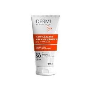 DERMI Sun Nawilżający krem ochronny do twarzy SPF50, 50ml - zdjęcie produktu