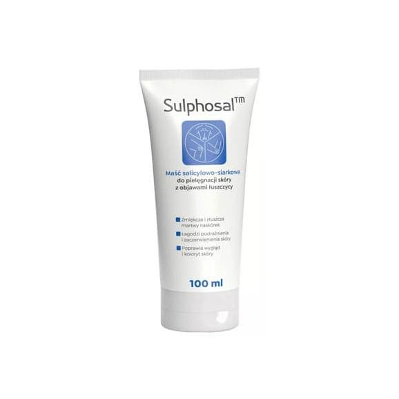 Sulphosal, maść salicylowo-siarkowa, do skóry z objawami łuszczycy, 100 ml Sulphosal, maść salicylowo-siarkowa, do skóry z objawami łuszczycy, 100 ml - zdjęcie produktu