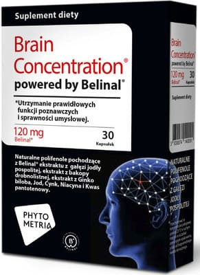 Phytometria Brain Concentration, kapsułki, 30 szt.