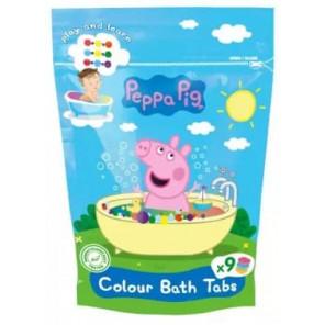 Świnka Peppa, barwinki koloryzujące do kąpieli, 9 x 16 g - zdjęcie produktu