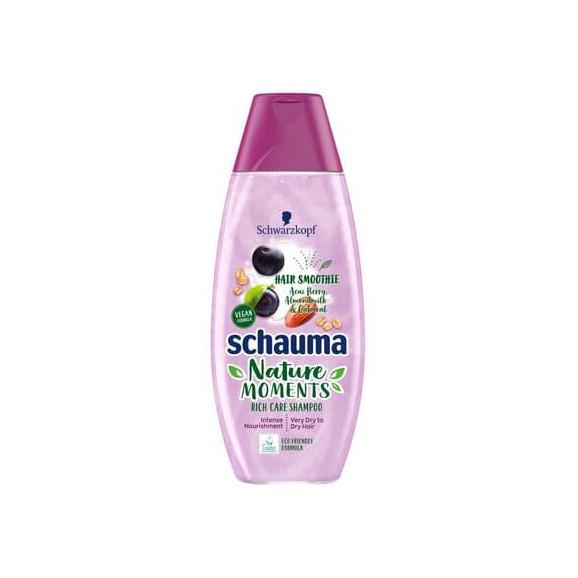 Schauma Nature Moments, szampon do włosów suchych, 400 ml - zdjęcie produktu