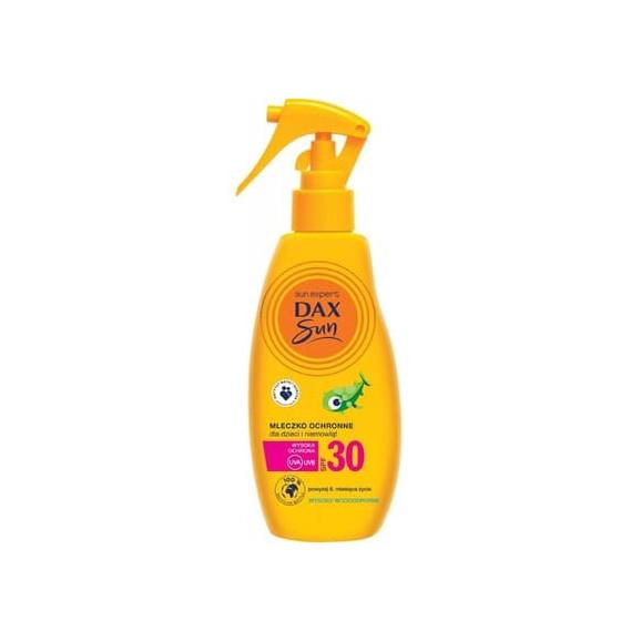 Dax Sun, ochronne mleczko do opalania dla dzieci i niemowląt w sprayu, SPF 30, 200 ml - zdjęcie produktu