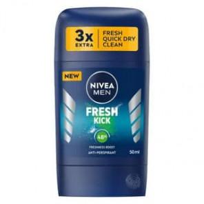 Nivea MEN Fresh Kick 48h, antyperspirant w sztyfcie dla mężczyzn, 50 ml - zdjęcie produktu