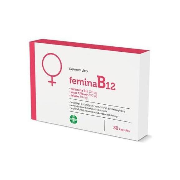 FeminaB12, kapsułki, 30 szt. - zdjęcie produktu