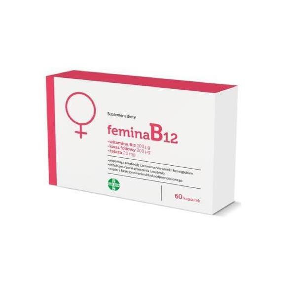 FeminaB12, kapsułki, 60 szt. - zdjęcie produktu