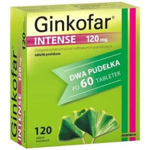 Ginkofar Intense 120 mg, tabletki powlekane, 120 szt. - zdjęcie produktu