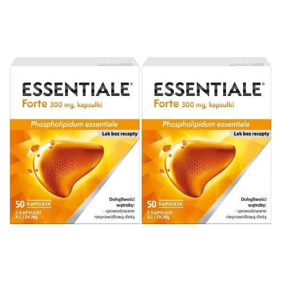 Essentiale Forte 300 mg, kapsułki, 50 szt. zestaw x 2 - zdjęcie produktu