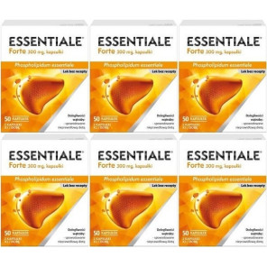 Essentiale Forte 300 mg, kapsułki, 50 szt. zestaw x 6 - zdjęcie produktu