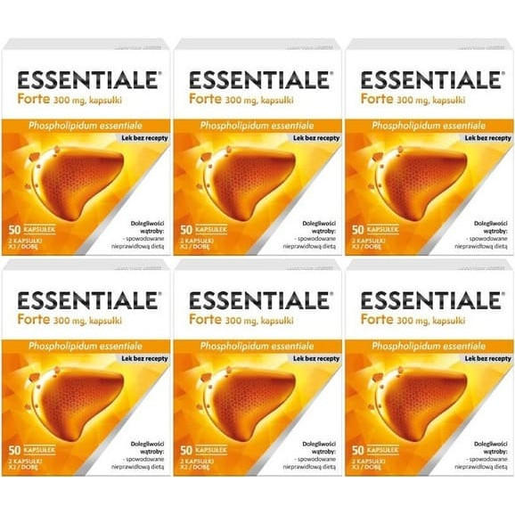 Essentiale Forte 300 mg, kapsułki, 50 szt. zestaw x 6 - zdjęcie produktu