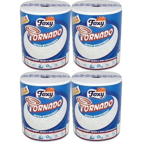 Foxy Tornado, ręcznik papierowy 3-warstwowy, 1 kg papieru, zestaw x 4 - zdjęcie produktu