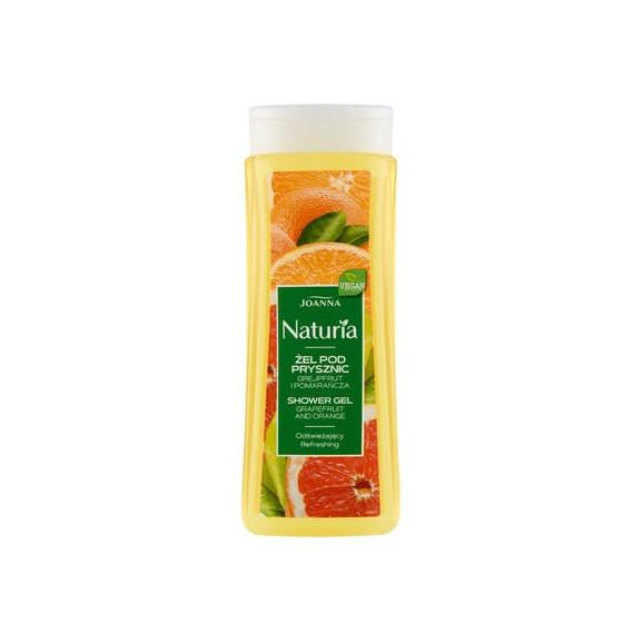 Joanna Naturia, żel pod prysznic z grejpfrutem i pomarańczą, 300 ml Joanna Naturia, żel pod prysznic z grejpfrutem i pomarańczą, 300 ml - zdjęcie produktu