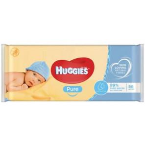 Huggies Pure, chusteczki nawilżane, 56 szt. - zdjęcie produktu