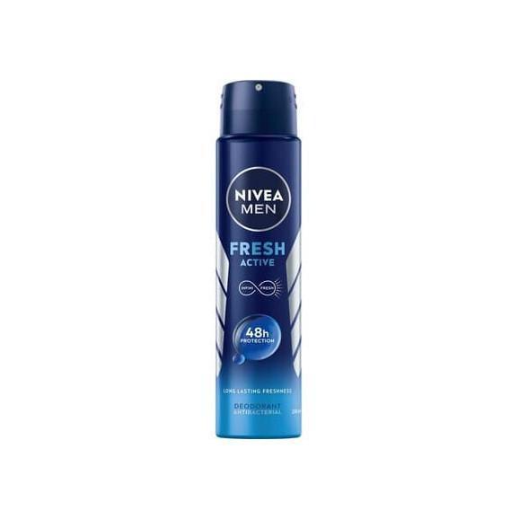 Nivea Men Fresh Active, dezodorant w sprayu, 250 ml - zdjęcie produktu