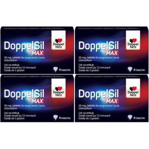 DoppelSil Max 50 mg, tabletki do rozgryzania i żucia, 4x 4 szt. - zdjęcie produktu