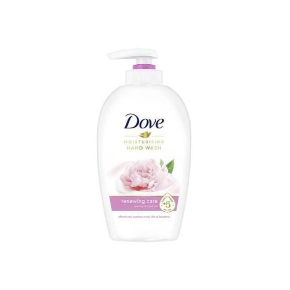 Dove Moisturising Hand Wash Renewing Care Peony & Rose Oil, mydło w płynie, 250 ml - zdjęcie produktu