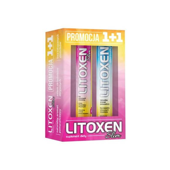 Litoxen Slim 1+1, tabletki musujące, 2 x 20 szt. - zdjęcie produktu