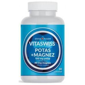 Swiss Pharm VitaSwiss Potas + Magnez, tabletki, 90 szt. - zdjęcie produktu