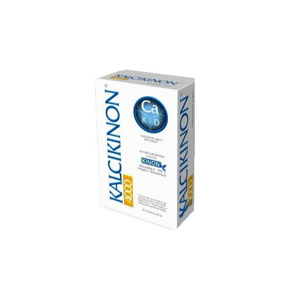 Kalcikinon 4000, witamina D3+K2 +wapń, tabletki, 60 szt. - zdjęcie produktu