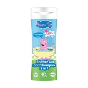 Świnka Peppa, żel pod prysznic i szampon 2w1, guma balonowa, 300 ml - zdjęcie produktu
