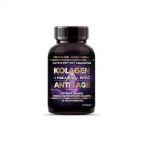 Intenson Anti-Age Kolagen + hialuron + wit C, tabletki, 60 szt. - zdjęcie produktu