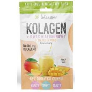 Intenson Kolagen + Kwas hialuronowy, smak mango, proszek, 10,9 g - zdjęcie produktu