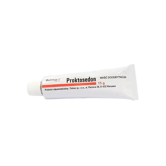 Proktosedon, maść doodbytnicza, 15 g Proktosedon, maść doodbytnicza, 15 g - zdjęcie produktu