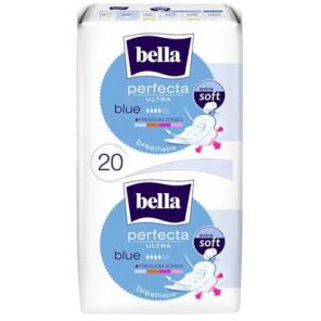 Bella Perfecta Ultra Extra Soft Blue, podpaski higieniczne ze skrzydełkami, 20 szt. - zdjęcie produktu