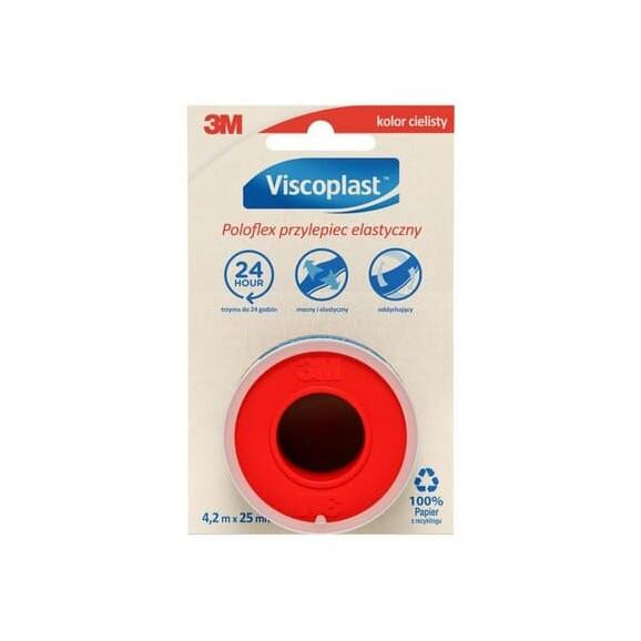 Viscoplast Poloflex, przylepiec elastyczny, 4,2 m x 25 mm, 1 szt. Viscoplast Poloflex, przylepiec elastyczny, 4,2 m x 25 mm, 1 szt. - zdjęcie produktu