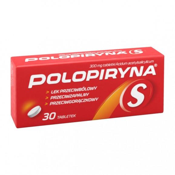 Polopiryna S, 300 mg, tabletki, 30 szt. Polopiryna S, 300 mg, tabletki, 30 szt. - zdjęcie produktu