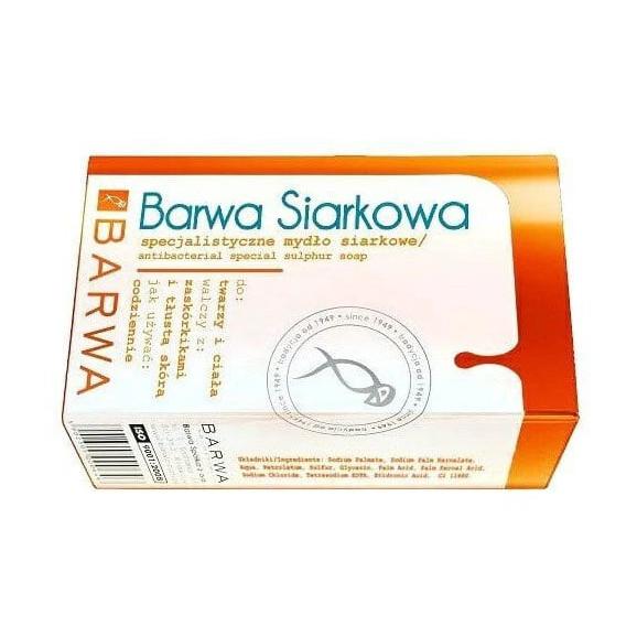 Barwa Siarkowa, mydło do pielęgnacji skóry z problemami, 100 g - zdjęcie produktu