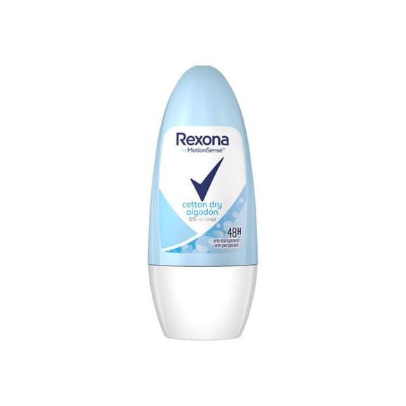 Rexona Cotton Dry Algodon, antyperspirant, roll-on, damski 50 ml - zdjęcie produktu