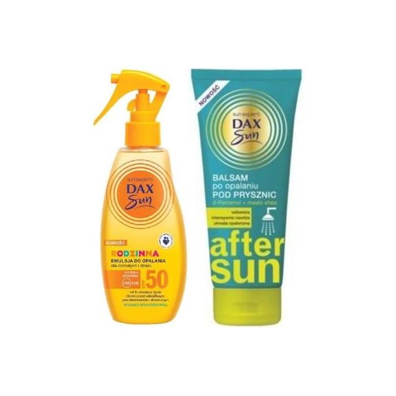 Dax Sun, rodzinna emulsja do opalania SPF 50, 200 ml + balsam pod prysznic po opalaniu, 200 ml - zdjęcie produktu