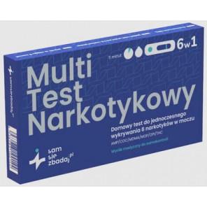 Samsiezbadaj Multi Test Narkotykowy 6w1, 1 szt. - zdjęcie produktu