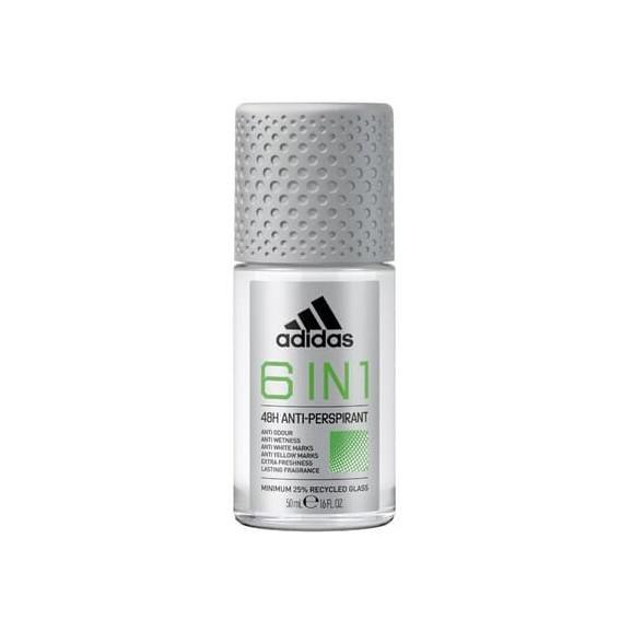 Adidas 6in1 Roll-on, antyperspirant męski, 50 ml - zdjęcie produktu